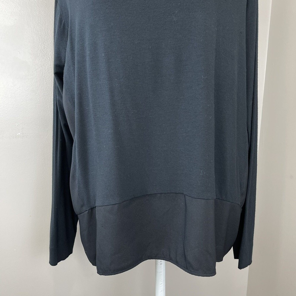 Tahari Women Black Long Sleeve top Size L - Picture 2 of 11